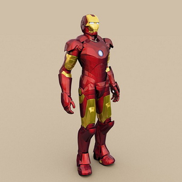3dsmax character iron man - Iron man by bahramnj